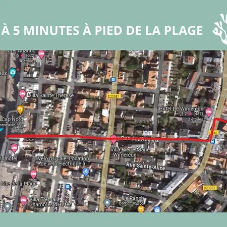 Le Paisible, Calme, Central, 5 Min De La De Apartment Wimereux